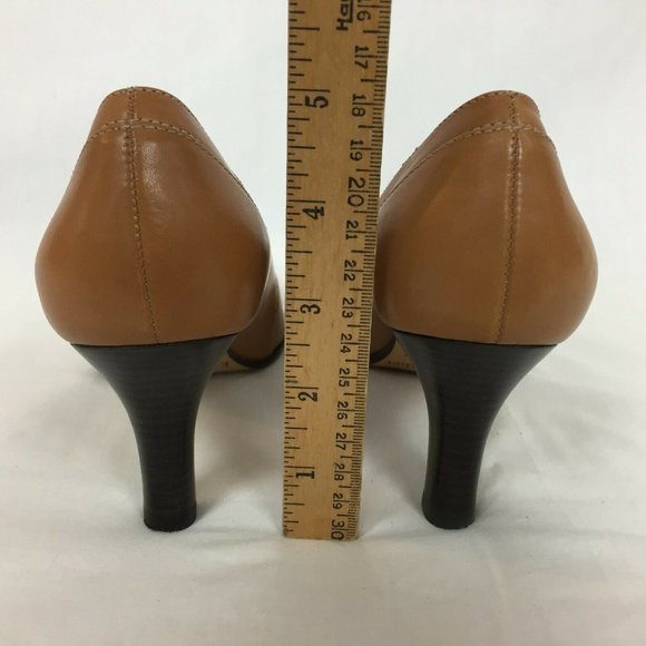 Etienne Aigner Heels 6 M Brown Leather Brookline - Picture 4 of 7